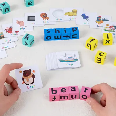 Children's English Word Cards, Spelling Battle Educational Board Game - 1