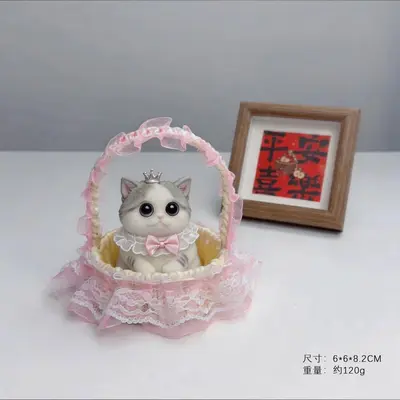 Handmade Kitten Figure, DIY Stress Relief Toy and Decorative Gift - 3