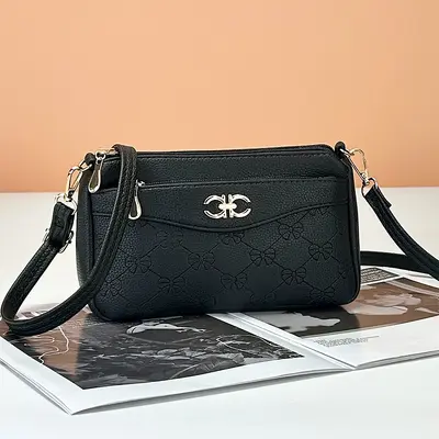 Mother's Bag 2024 New Fashion Small Handbag Women's Bag Simple and Versatile Middle-Aged Shoulder Bag Lightweight Crossbody Bag for Mother-in-Law - 8