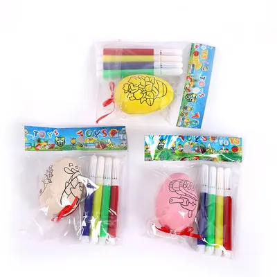 Easter Kids DIY Hand-Painted Egg Coloring Set, Educational Gift for Primary School Childre - 5