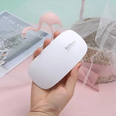 Mini Gel Nail Polish UV Lamp USB Interface Foldable Sunmini Mouse-shaped Phototherapy Lamp Small Nail Lamp