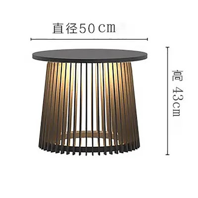 Solar Iron Courtyard Lamp, Waterproof Outdoor Floor Standing Garden Light - 8