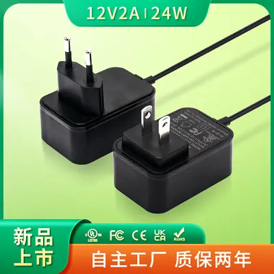 12v2a güç adaptörü 24W düzenlenmiş anahtarlama güç kaynağı Amerikan standardı UL tam sertifikalı gözetim kamerası şarj cihazı