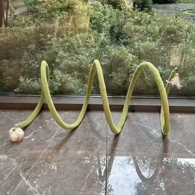 Foldable Cat Toy Tunnel, Scratch-Resistant and Bite-Resistant Play Passage - 7