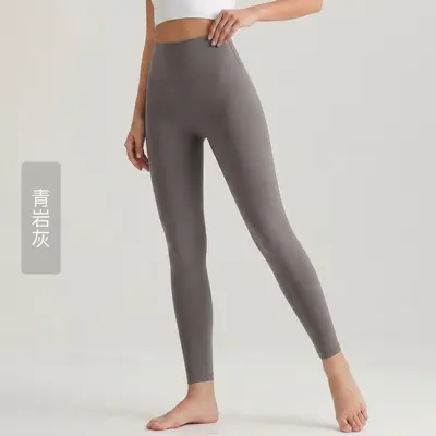 Kadınlar için Weiman nude-feel yoga pantolonu, yüksek belli, kalça kaldıran, fitness spor taytı, arka cepli dış giyim, Pilates yoga kıyafeti. - 11