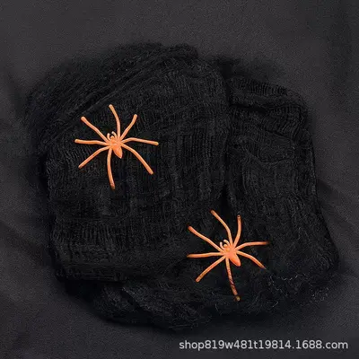 Glowing Halloween Spider Web Cotton, Fluorescent, Glow-in-the-Dark - 9