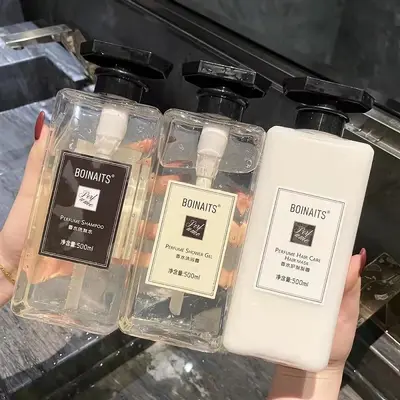 BOINAITS Parfümlü Şampuan, Duş Jeli ve Saç Kremi Seti, Unisex - 3