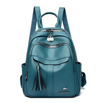 Women's PU Backpack, Large Capacity Outdoor Travel Bag - 4