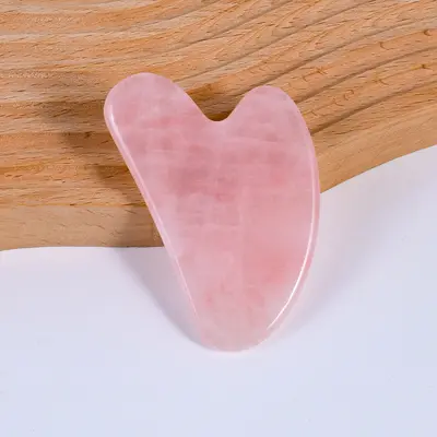 Jade Gua Sha Board, rosa Kristall Gua Sha Massagewerkzeug, Gesichtsmassage, Körper Gua Sha Werkzeug, Gesundheitsmassage Zubehör - 8