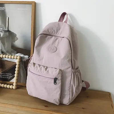 2024 Bergsteiger Reise Neuer koreanischer Stil Schulrucksack Schüler Rucksack Gymnasialschüler Mittelschüler Einfarbiger einfacher Rucksack - 11
