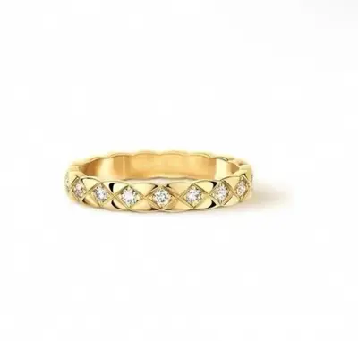 Xiaoxiang Coco Ring, 18K plattiert, CNC graviert - 12