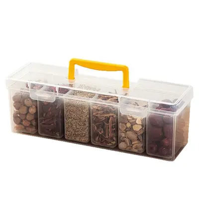 Spice storage box with compartments, kitchen - 6