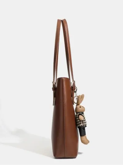 Damen-Tote-Bag mit großem Fassungsvermögen, Eimertasche für Herbst und Winter - 5