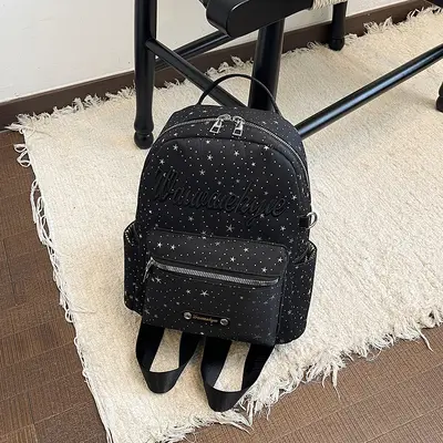 Koreanischer INS-Mode-Buchstabenster-Design Rucksack für Damen, Nischenboutique-Design, schlicht, vielseitig, Pendler-Schulrucksack - 7