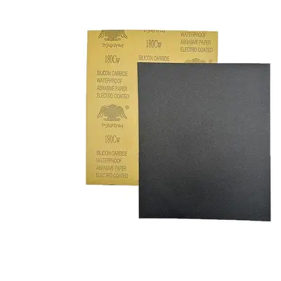 Oriental Eagle Waterproof Black Silicon Carbide Sandpaper, Grit 60-2000