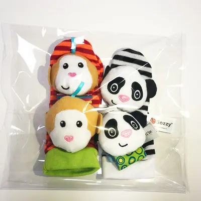 Sozzy Newborn Baby Wrist Rattle and Sock Set, 0+ Years, Early Education Toy - 9