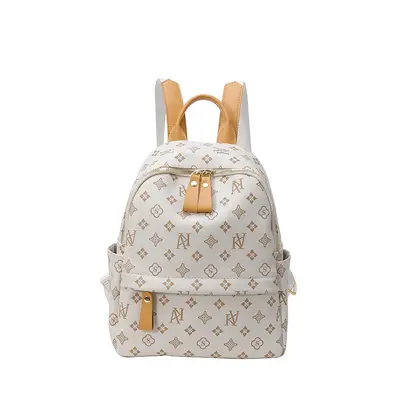 Women's Soft Leather Backpack, Large Capacity Travel Rucksack for Students - 5