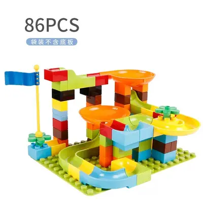 LEGO Compatible Building Blocks Ball Track Slide Set Children's Toy - 13