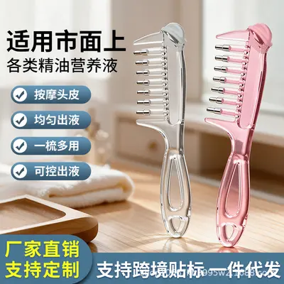 Crystal Scalp Serum Applicator Comb for Minoxidil and Hair Oil - 2