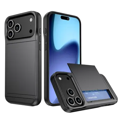 iPhone 17 Pro Max Hülle mit Schiebe-Kartenfach - 12