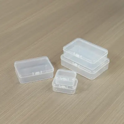 Şeffaf PP dikdörtgen tam boş kutu kartvizit banka kartı toz geçirmez saklama kutusu sabun gevreği balmumu parçacıkları plastik ambalaj kutusu - 5