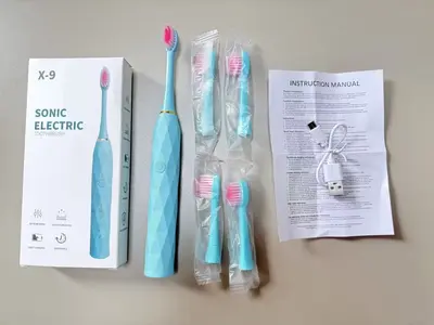 X-9 Electric Toothbrush, Twin Pack for Adults, Waterproof, Soft Bristles - 13