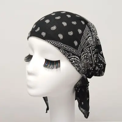 Pirate Tricorn Hat, Chemo Head Wrap Cap, Thin Breathable Adult Hat - 8