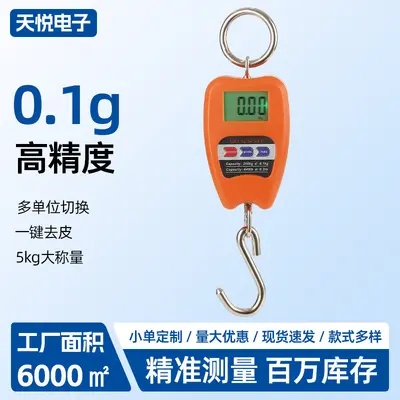 High-Precision Industrial Hook Scale 200 kg, Portable Digital Crane Scale