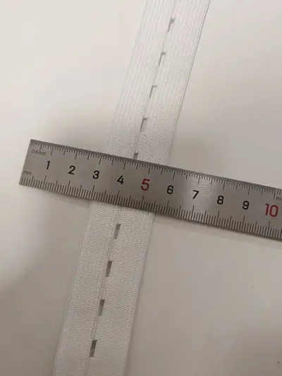 Verstellbares Gummiband mit Knopflöchern für Schwangerschafts- und Kinderhosen, Schwarz un - 12