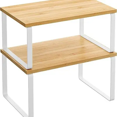 Cross-border living room storage shelf kitchen storage shelf spice rack wooden multi-purpose desktop storage shelf cabinet storage shelf - 7