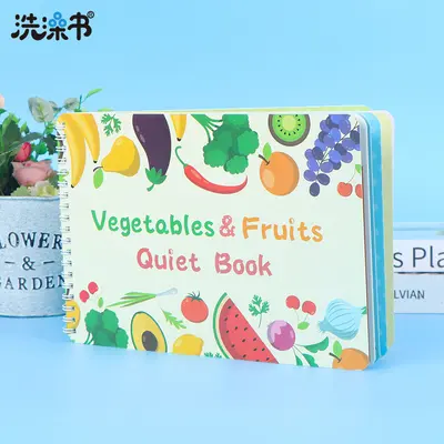 Wiederverwendbares Klett-Stickerbuch für Kinder, Frühförderung