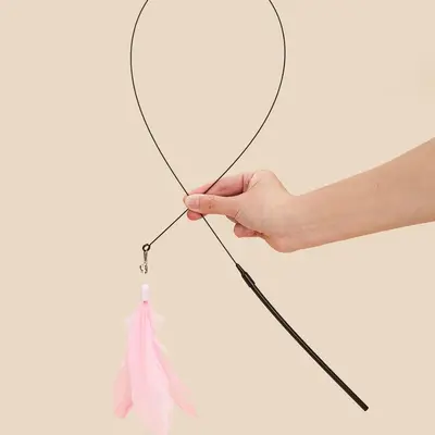 Cat Teaser Wand Toy with Strong Suction Cup for Self-Play - 4