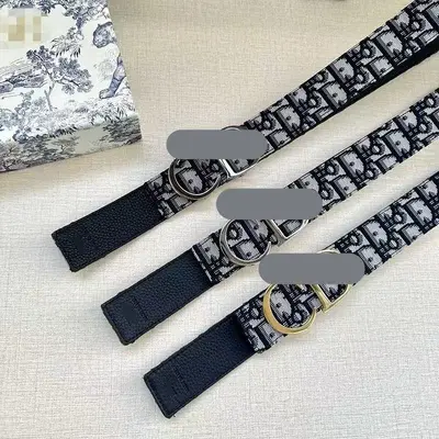 New CD Letter Buckle Genuine Leather Belt Men's Flat Grain First Layer Cowhide Casual Versatile Trendy Business Men's Waist Belt