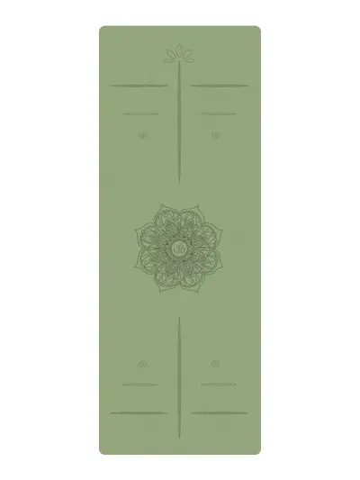Non-Slip PU Yoga Mat, Natural Rubber, Thickened and Shock-Absorbing - 5