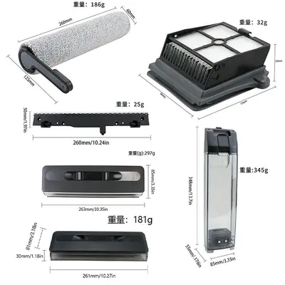 Tineco S7 Yer Yıkama Makinesi Uyumlu Floor ONE S6/S7 PRO Rulo Fırça ve Filtre Seti - 3
