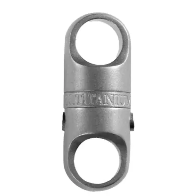 Titanlegierungs-Schlüsselschnalle, magnetisch, Schnellverschluss, drehbares Gelenk