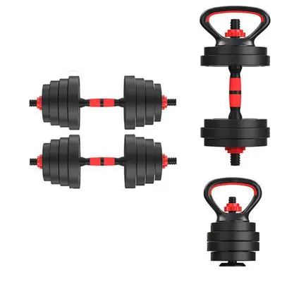 Cement dumbbell set, adjustable barbell