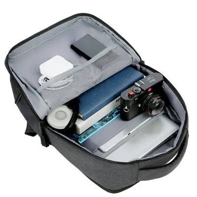 Men's Business Laptop Backpack, Large Capacity, Breathable, USB Port - 6