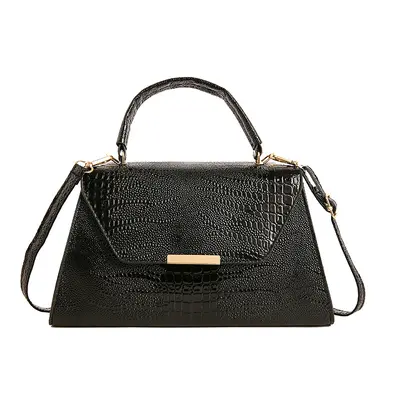 Small Crocodile Pattern Women's Handbag, Lightweight Single Shoulder Bag - 7