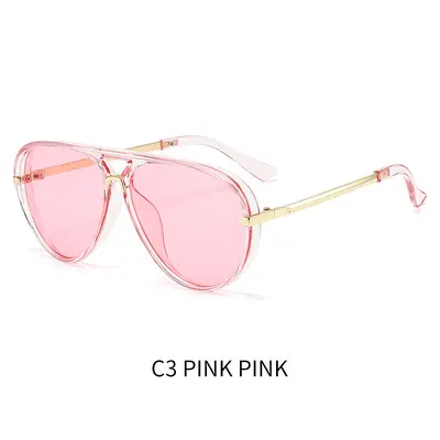 Modische Sonnenbrille, große Krötenbrillen-Fassung - 13