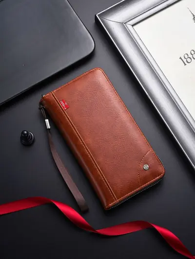 Men's Long Wallet with Multiple Card Slots, Clutch Style, 2026 - 8