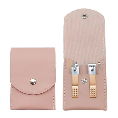 Tırnak bakım seti, 18 parça, pembe, taşınabilir - 12