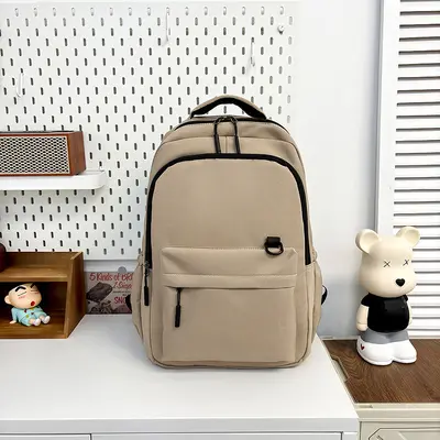 Herren- und Damen-Rucksack mit Laptop-Fach, einfarbig - 10