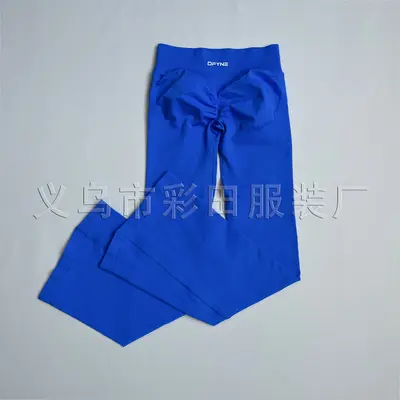 DFYNE原标无缝瑜伽微喇裤女高腰提臀紧身阔腿裤跑步健身瑜伽长裤 - 8