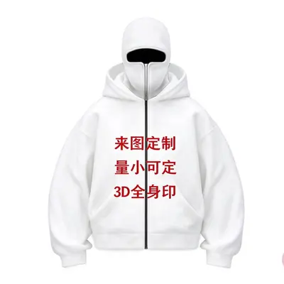 3D dijital baskılı erkek kapüşonlu sweatshirt - 11