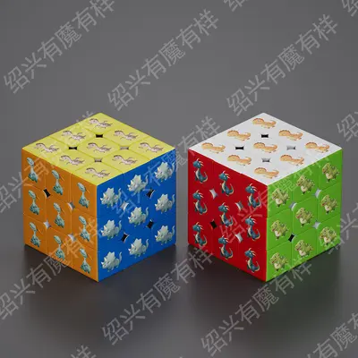 动物水果儿童魔方三阶顺滑益智动脑卡通图案幼儿园入门益智玩具