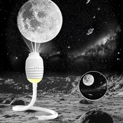 Astronaut Night Light, Northern Lights Starry Sky Projector, USB LED - 4