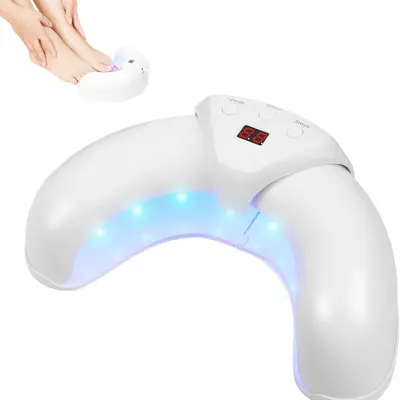 White mini foldable nail UV lamp, quick-drying