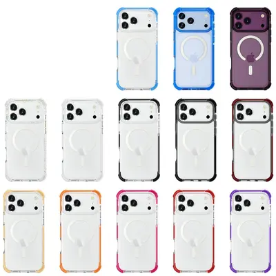 iPhone 18 Pro Max Acrylic Transparent Magnetic Case, MagSafe Compatible with Airbag