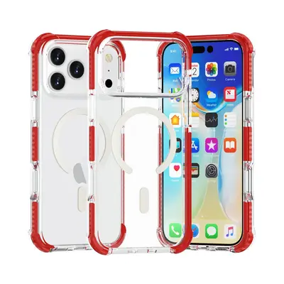 iPhone 18 Pro Max akrilik şeffaf manyetik kılıf, MagSafe uyumlu, hava yastıklı - 11